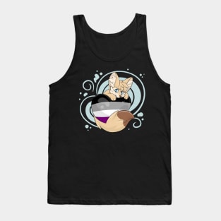 Asexual Flag-Heart Fennec Fox Tank Top